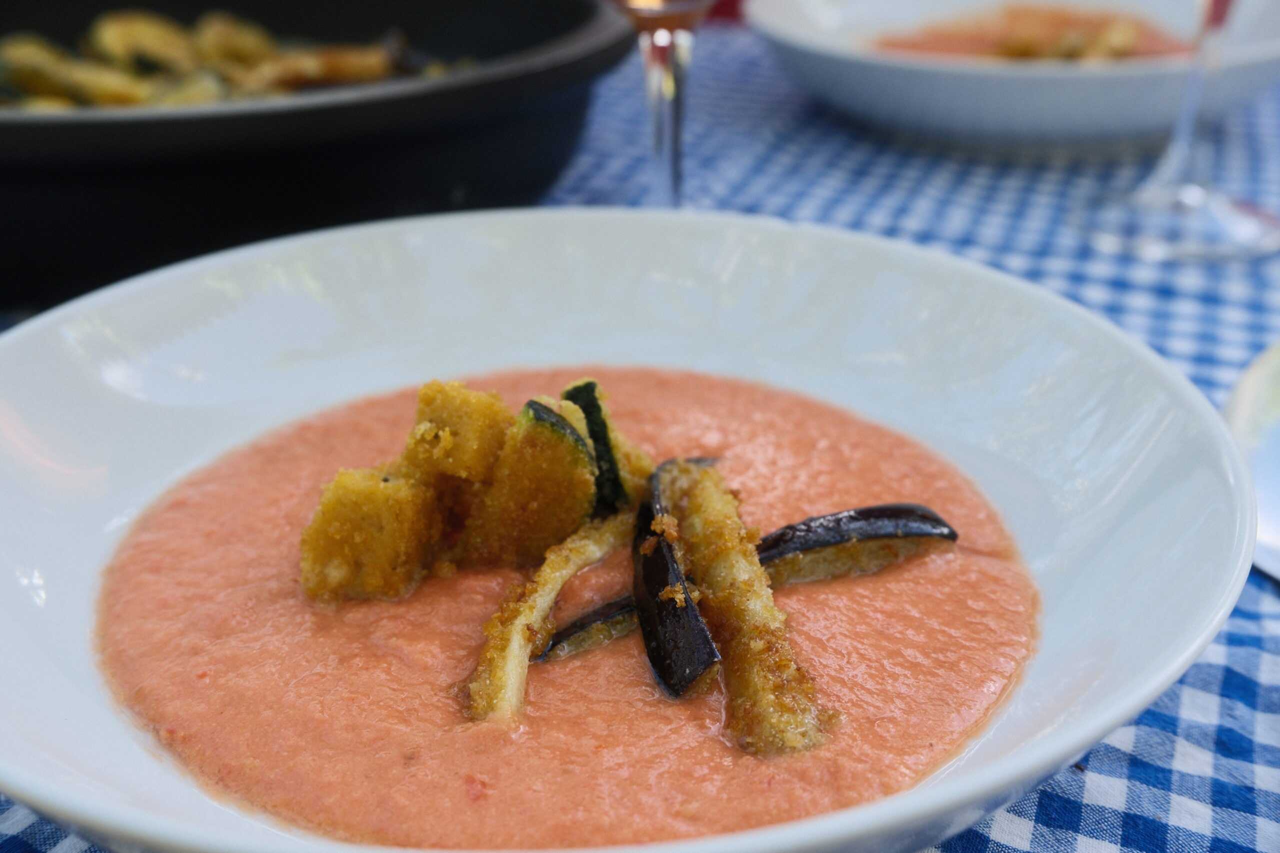 Salmorejo mit Olivenöl Rezept